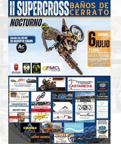 Cartel SuperCross Baños de Cerrato