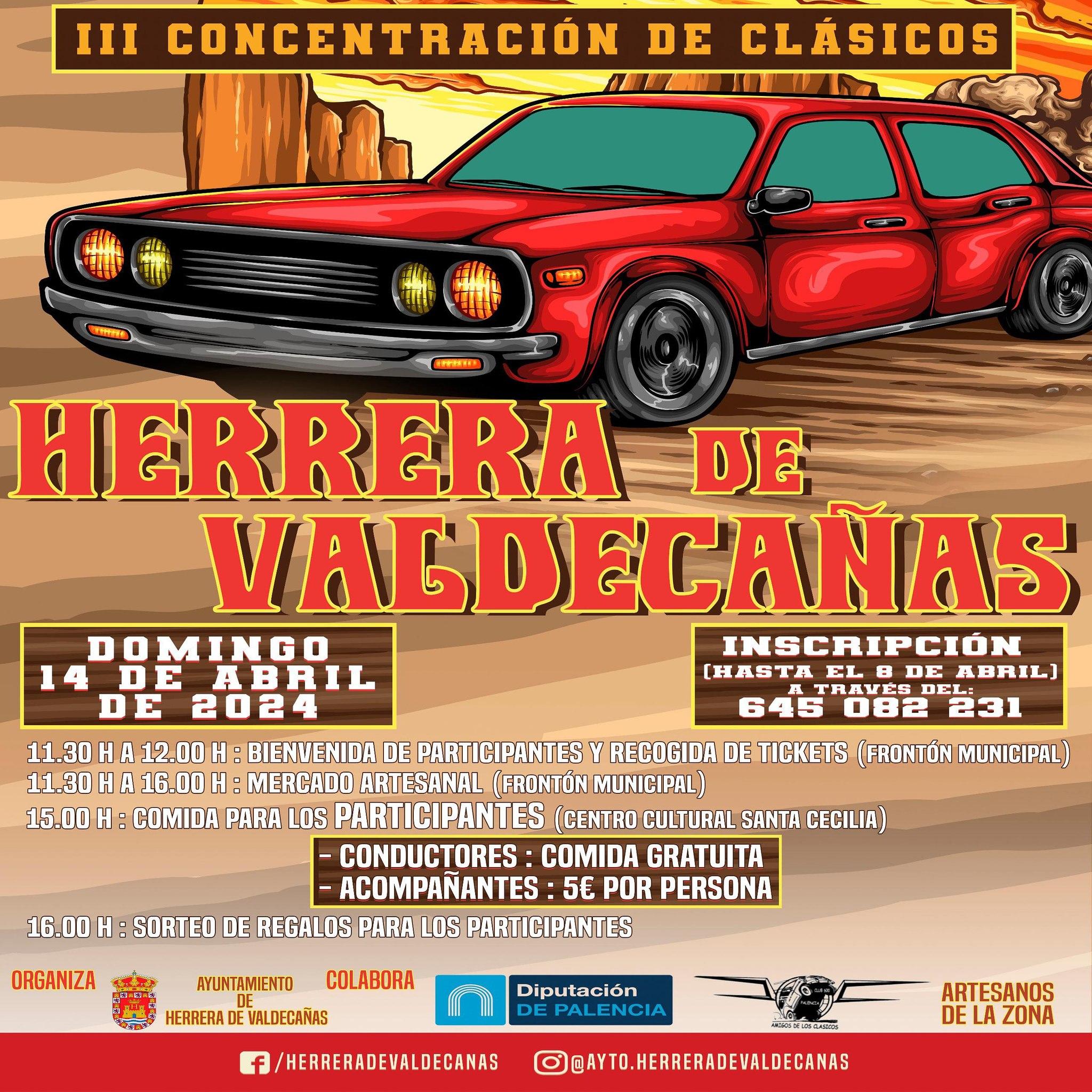 III Concentración de Coches Clásicos - Herrera de Valdecañas0