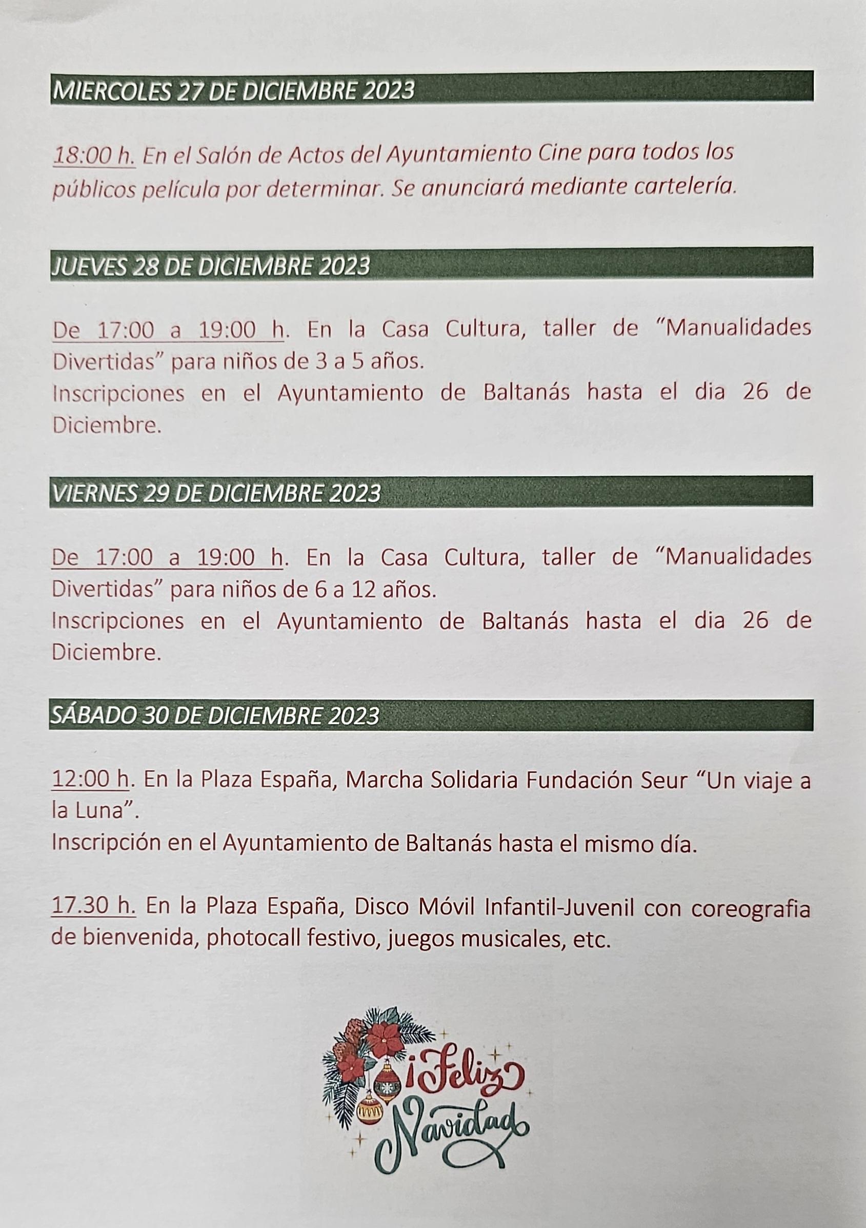 Programa Navideño - Baltanás2