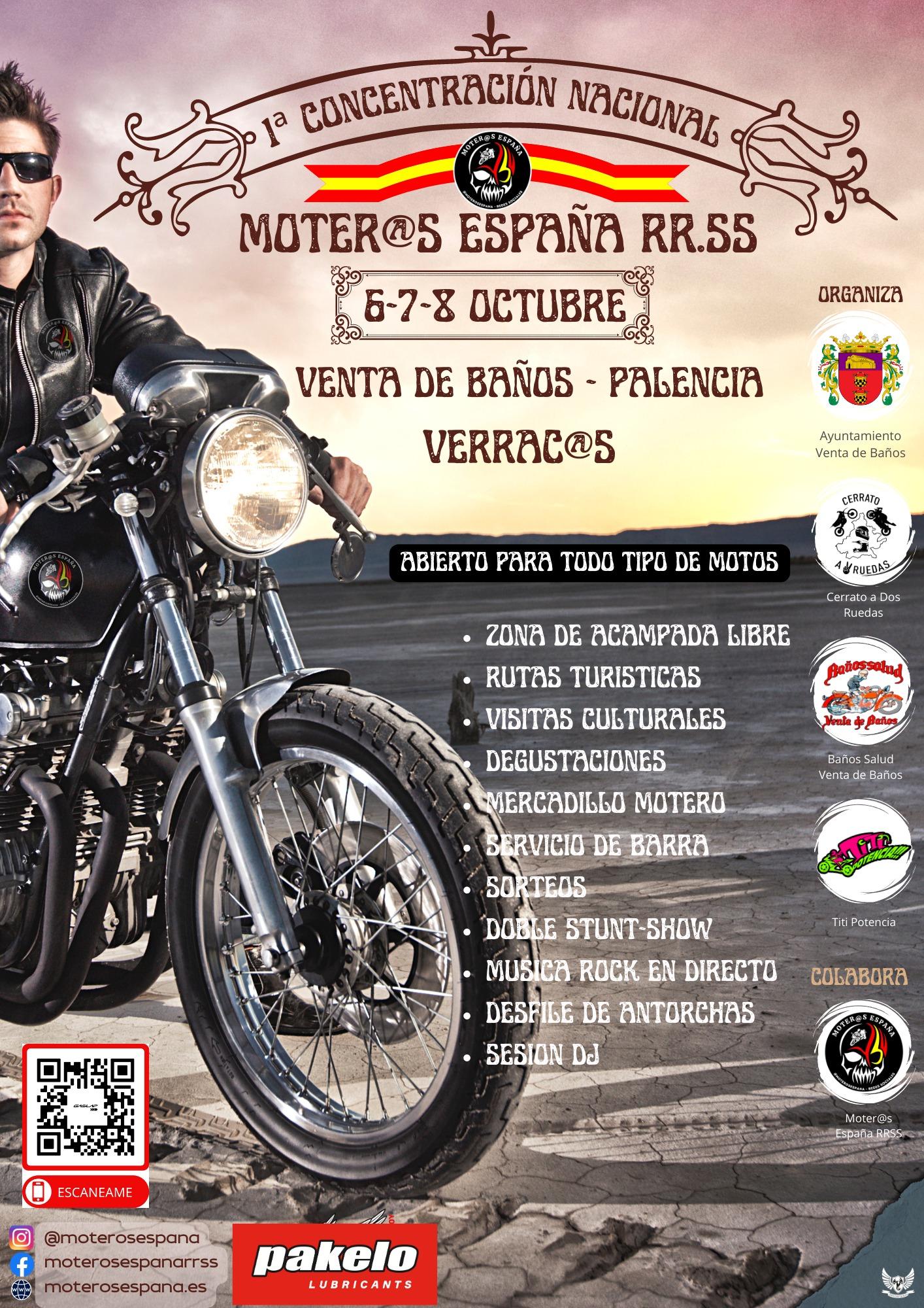 I Concentración Nacional Moteros de España RRSS - Venta de Baños0