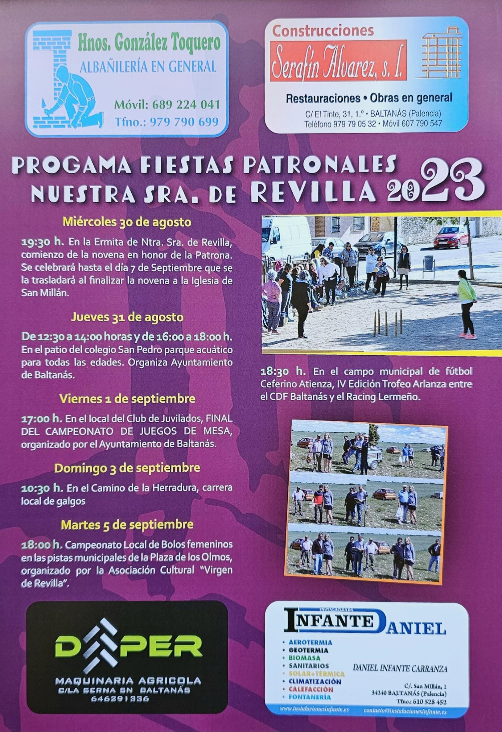 Fiestas "Ntra. Sra. Virgen de Revilla" - Baltanás4